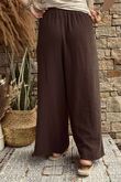 Pure Cotton Santos Quinn Culotte Pant Coffee Bean -